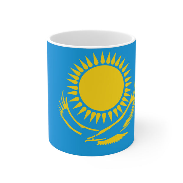 Sublimation coffee mug with Flag of Kazakhstan