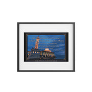 Surah Al-Fatihah, Masjid Al Hussain Kuala Perlis Framed Poster