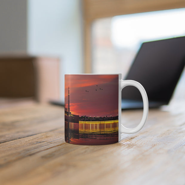 Ceramic Coffee Cups with Putra Masjid Image