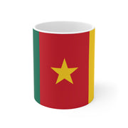 Ceramic Coffee Cup with Flag of Cameroon