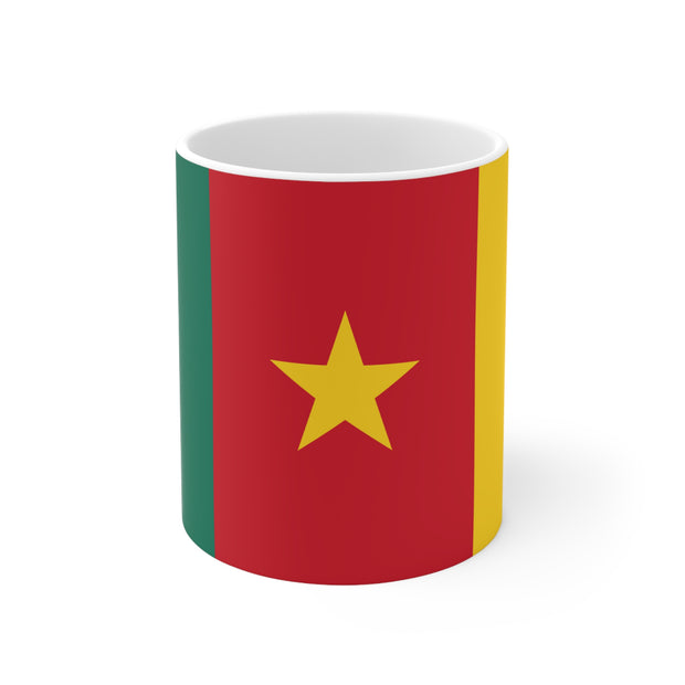 Ceramic Coffee Cup with Flag of Cameroon
