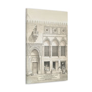 “Fair Trade is Divine” – Vintage Islamic Marketplace Canvas with Surah Al-Mutaffifin (83:1–3) Vintage Islamic Wall Art