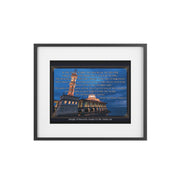 Surah Al-Fatihah, Masjid Al Hussain Kuala Perlis Framed Poster