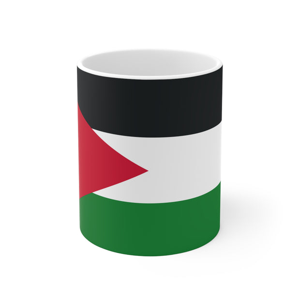 Coffee cup 11 oz with Flag of Jordan