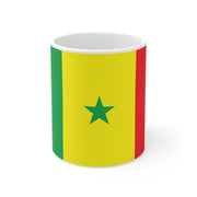 Ceramic Coffee Cups, 11oz with Flag of Senegal