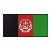 Large desk mat with Flag of Afghanistan