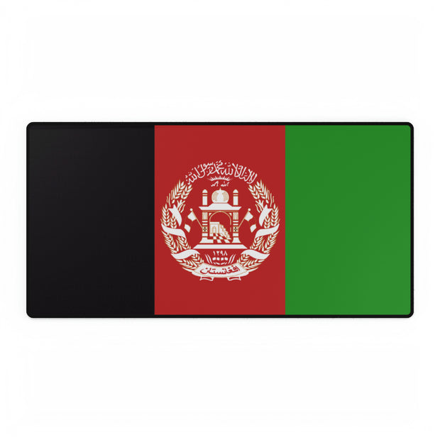 Large desk mat with Flag of Afghanistan