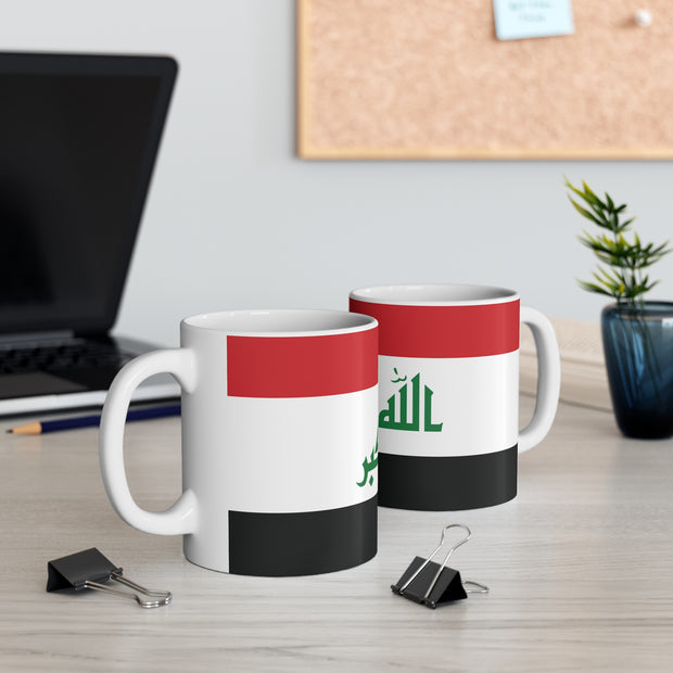 Ceramic Coffee Cup with Flag of Iraq