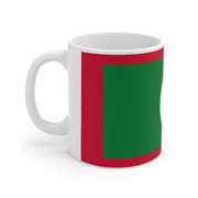 Ceramic Coffee Cup with Flag of Maldives