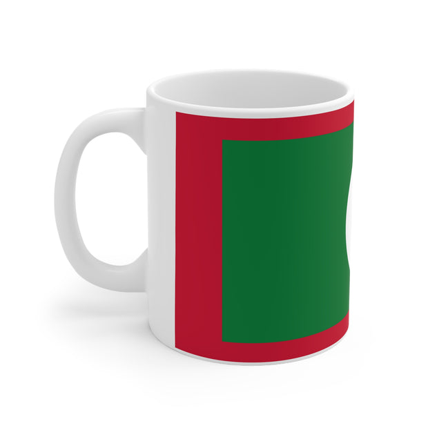 Ceramic Coffee Cup with Flag of Maldives