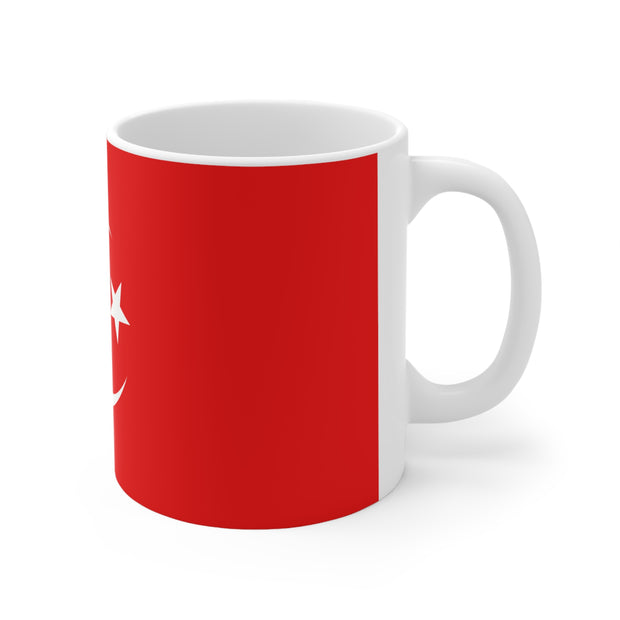 Ceramic Coffee Cups with Turkish National Flag Graphic print