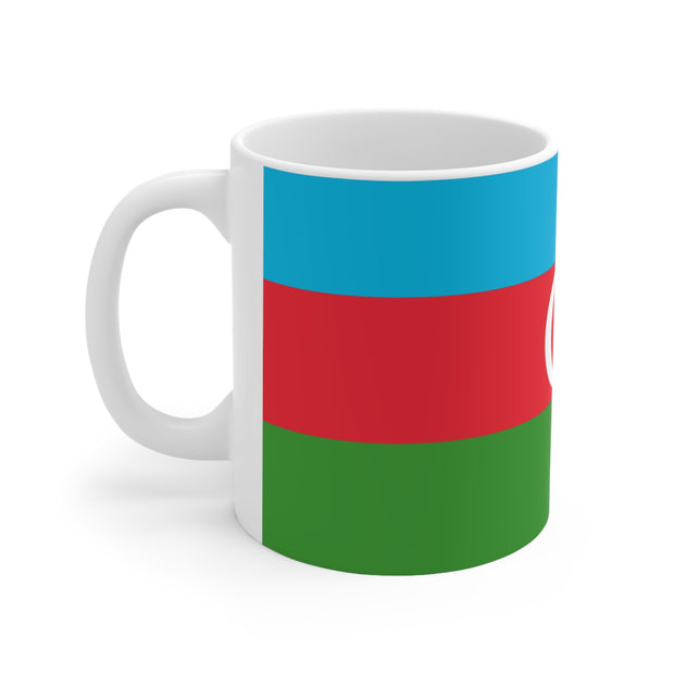 Ceramic Coffee Cups with the Flag of Azerbaijan