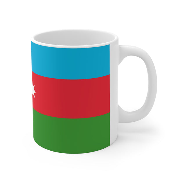Ceramic Coffee Cups with the Flag of Azerbaijan