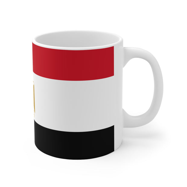 Sublimation coffee cup with Flag of Egypt