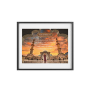 Surah Al-Ikhlas 112 Framed digital print with Masjid image