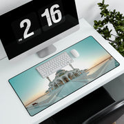 Large mouse pad with image of New Mosque Sharjah,  Dubai