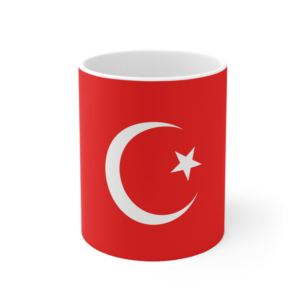 Ceramic Coffee Cups with Turkish National Flag Graphic print