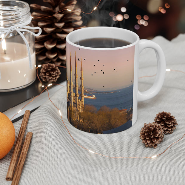 Sublimation mug with Blue Mosque image