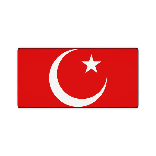 Large desk mat with Turkish Nation  Flag Graphic Print