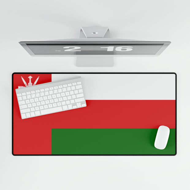 Oman flag desk mat, large desk mat