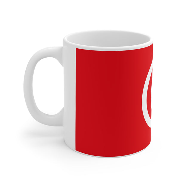 Tunisia Flag Ceramic Coffee Cups, 11oz