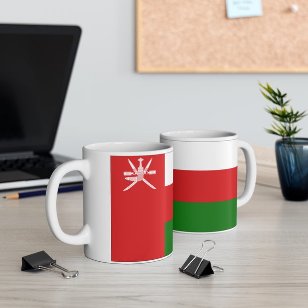 Ceramic Coffee Cups, 11oz Flag of Oman
