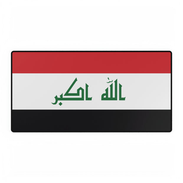 Large desk mat with Iraq flag