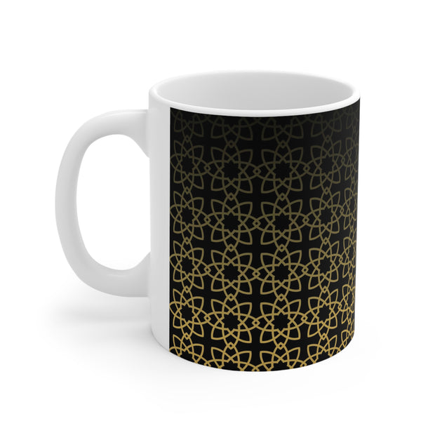 Ceramic Coffee Cups with Islamic geometric pattern