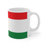 Ceramic Coffee Cups with Flag of Tajikistan