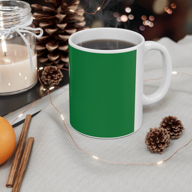 Ceramic Coffee Cup with Flag of Turkmenistan