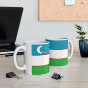 Coffee Mug with flag of Uzbekistan