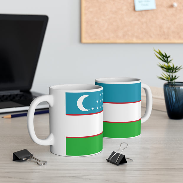 Coffee Mug with flag of Uzbekistan