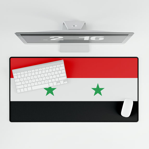 Syria flag desk mat, large desk mat