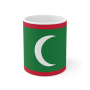 Ceramic Coffee Cup with Flag of Maldives