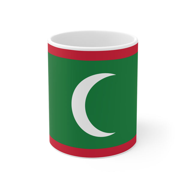 Ceramic Coffee Cup with Flag of Maldives