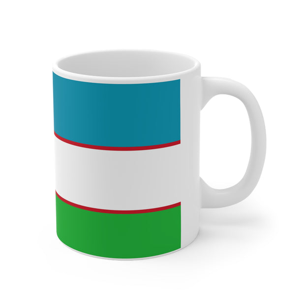 Coffee Mug with flag of Uzbekistan