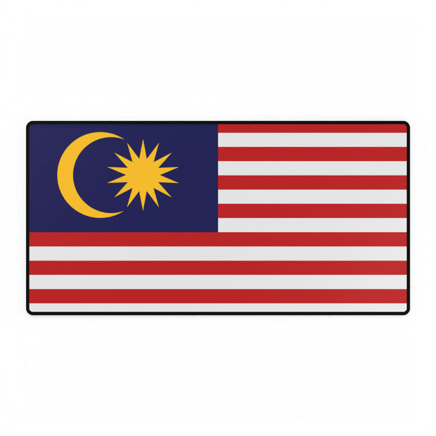 Large desk mat with Malaysia flag print