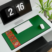 Turkmenistan flag desk mat, large desk mat