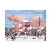 Masjid Stretched Canvas Hagia Sophia in winter