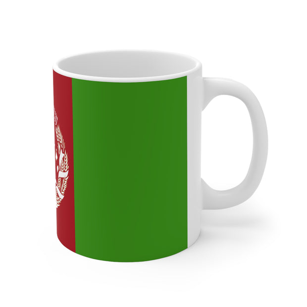 Ceramic Coffee Cup with Afghanistan flag