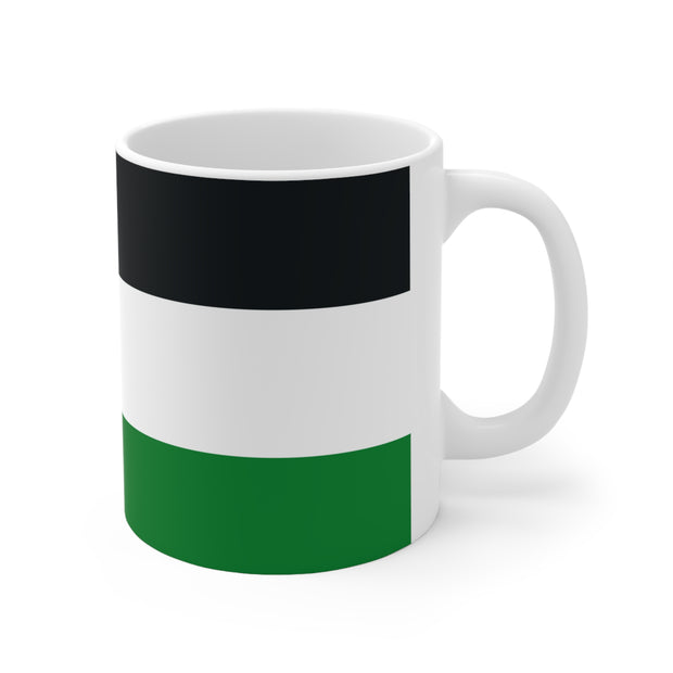 Coffee cup 11 oz with Flag of Jordan