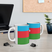 Ceramic Coffee Cups with the Flag of Azerbaijan