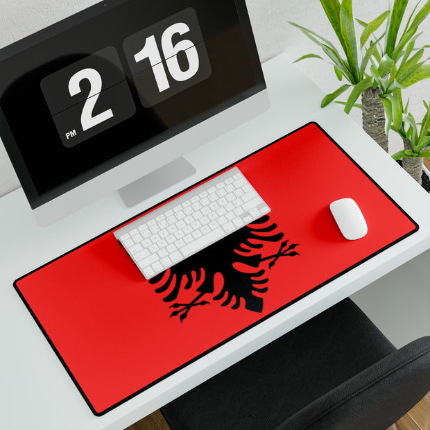 Flag of Albania, Large Mouse pad, Desk Mat