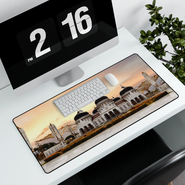 Large Desk Mats with Baiturrahman Grand Mosque, Banda Aceh image.