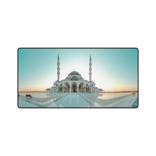 Large mouse pad with image of New Mosque Sharjah,  Dubai