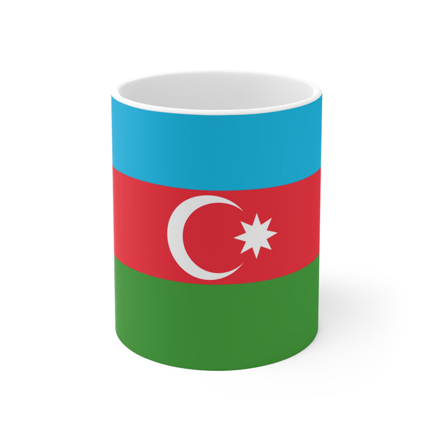 Ceramic Coffee Cups with the Flag of Azerbaijan