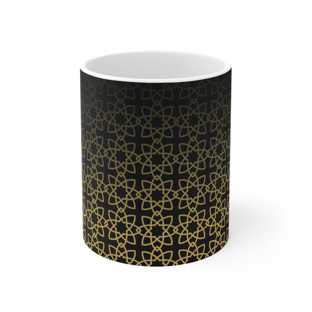 Ceramic Coffee Cups with Islamic geometric pattern