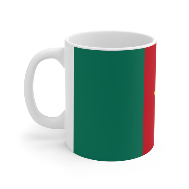 Ceramic Coffee Cup with Flag of Cameroon