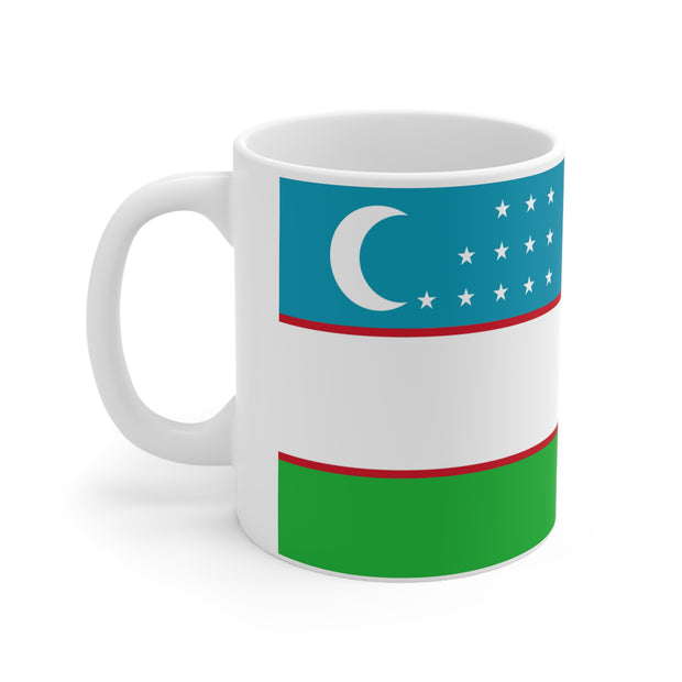 Coffee Mug with flag of Uzbekistan