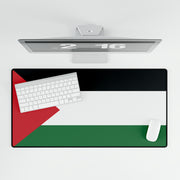 Palestine flag desk mat, Large desk mat